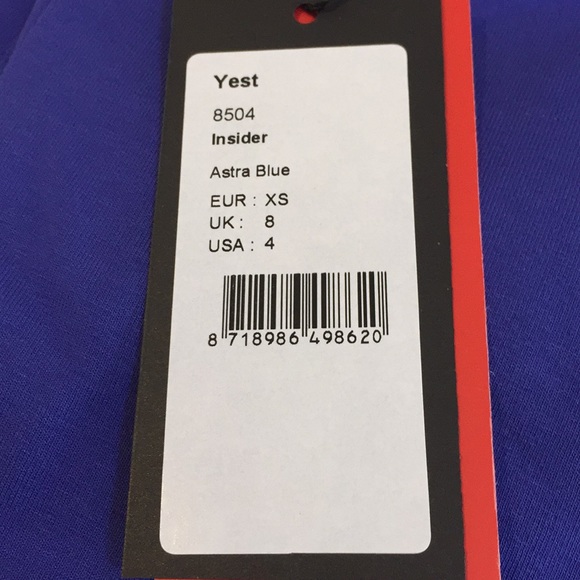 Yest Insider 8504 Astra Blue Capris Leggings Activewear Size 4 - Picture 4 of 16